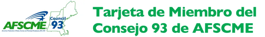 Tarjeta de Miembro del Consejo 93 de AFSCME